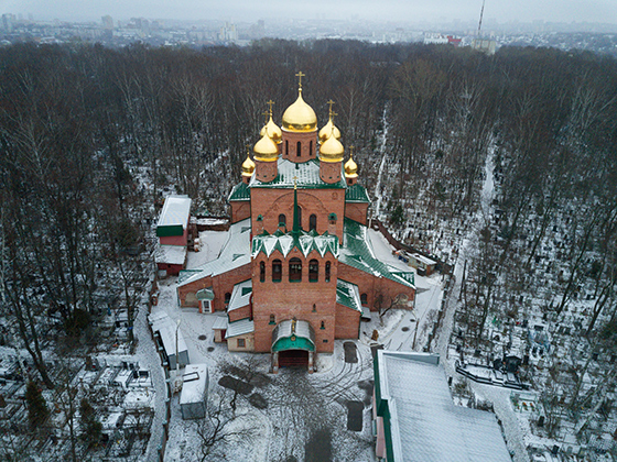 Старообрядческая церковь Успения Божьей Матери. Арх. Владимир Покровский. 1914–1916 гг. Бугровское кладбище, Нижний Новгород